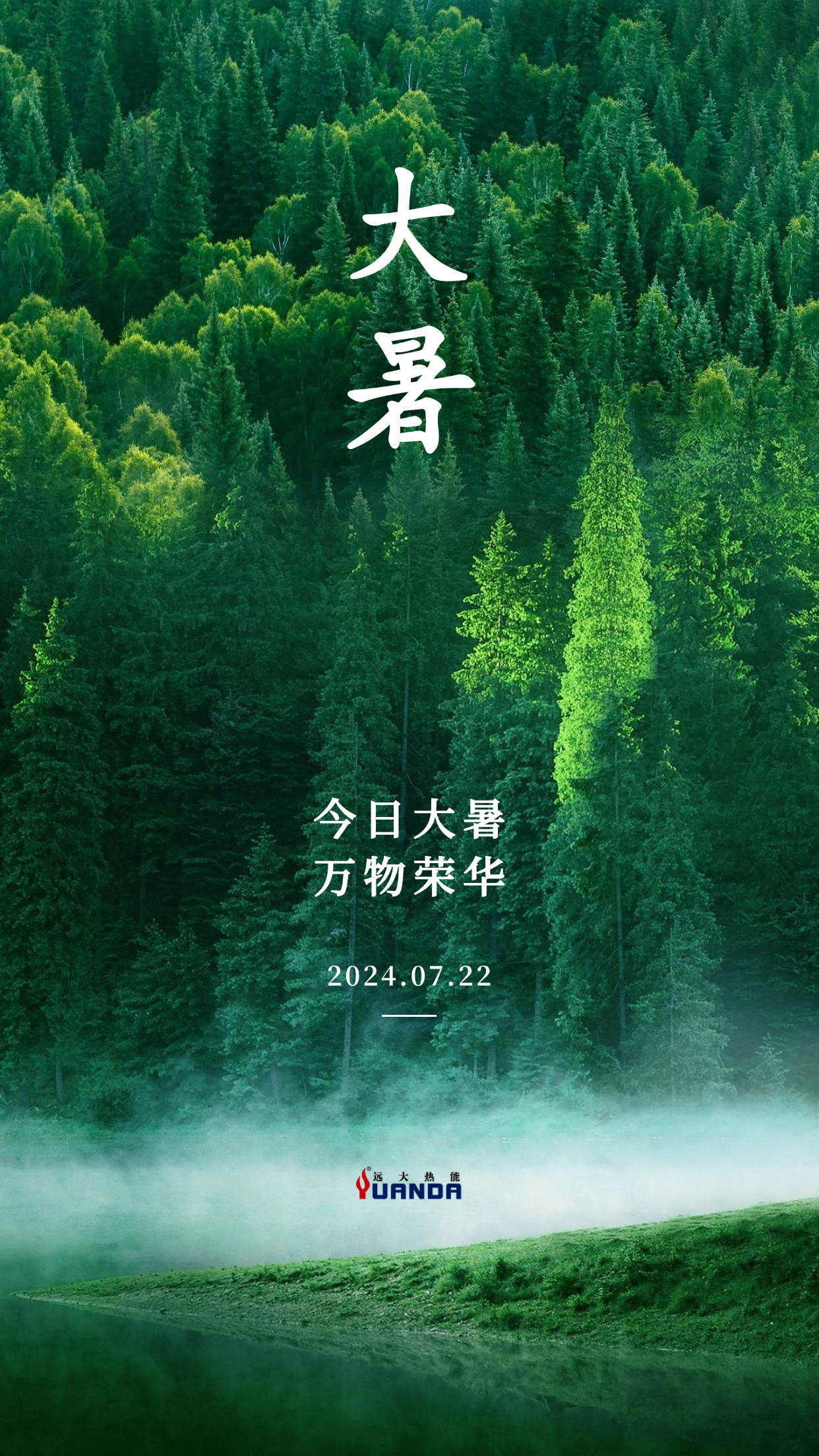 大暑节气祝福绿植景色实景手机海报 (3).png